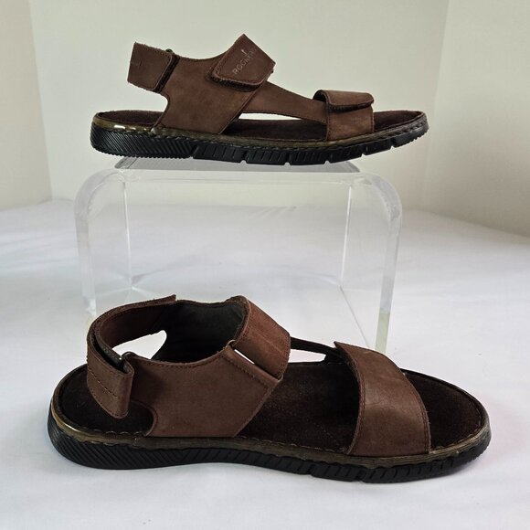 ROCKPORT Men's Jhett Sandals Sz: 8.5 Dark Brown Nubuck - Picture 7 of 13
